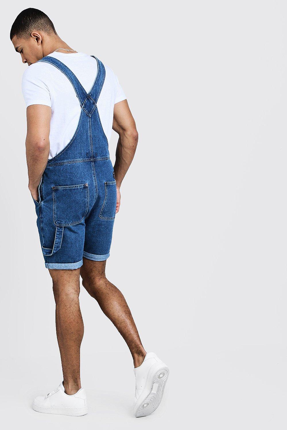 Slim fit store short length overalls